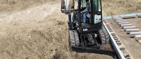 how to run a bobcat mini excavator|angle blade for mini excavator.